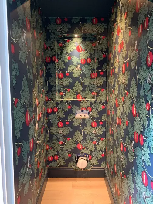 wallpaper on the walls