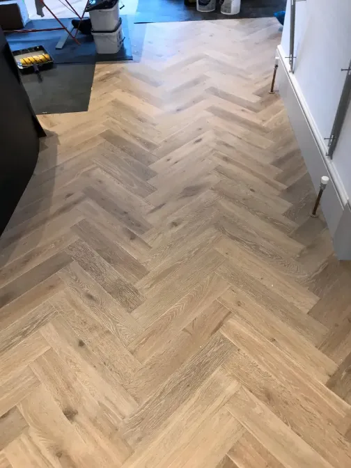 hardwood plank, light color